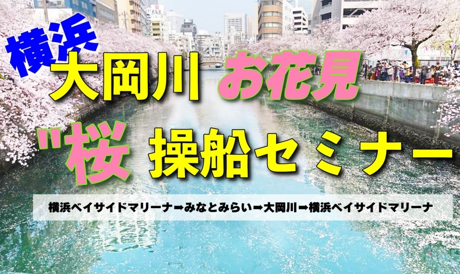 横浜お花見クルージング操船セミナー　マリンライセンスロイヤル