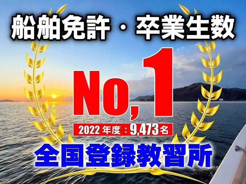 船舶免許・卒業生数2022年度No1